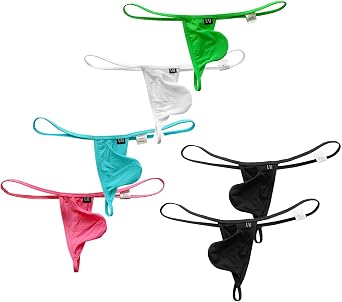 Faringoto Mens Variety Printed Thong Briefs Set 5/6 Pieces