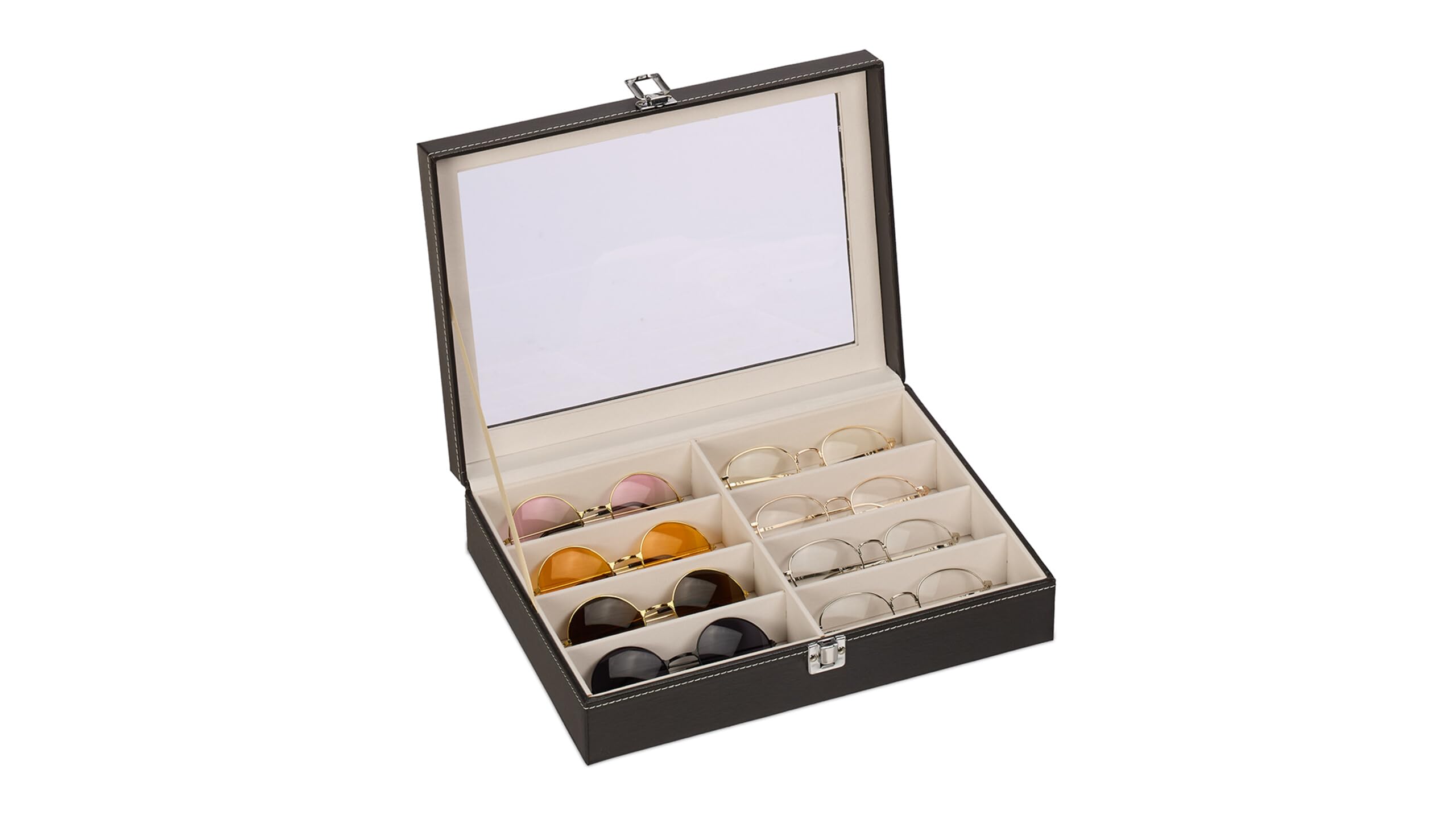 Relaxdays Joyero, Organizador de Joyas, Gafas y Relojes, Caja Relaxdays Joyero, Organizador de Joyas, Gafas y Relojes, Caja
