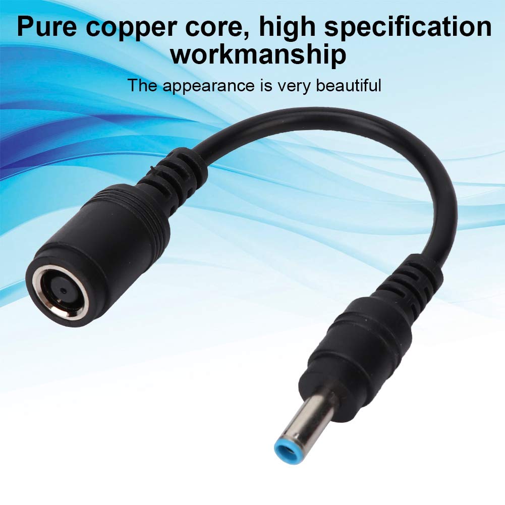 KIMISS Adattatore di Conversione 7.4 x 5.0 mm Femmina a 4.5 x 3.0 mm Maschio per HP/Dell - Cavo da 15 cm di Lunghezza