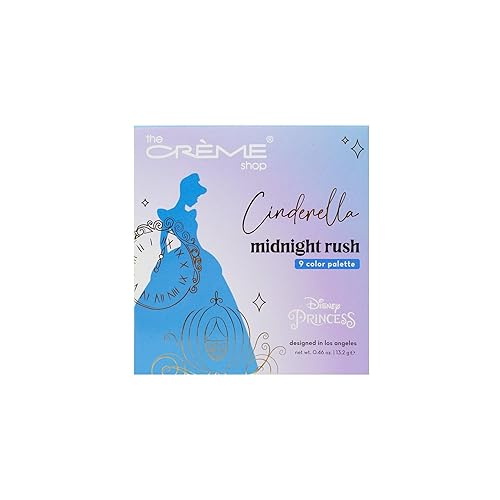 Miniatura 1 de The Crème Shop Paleta de sombras de ojos de princesas de Disney, 9 tonos cautivadores para looks del día a la noche, belleza pigmentada y duradera