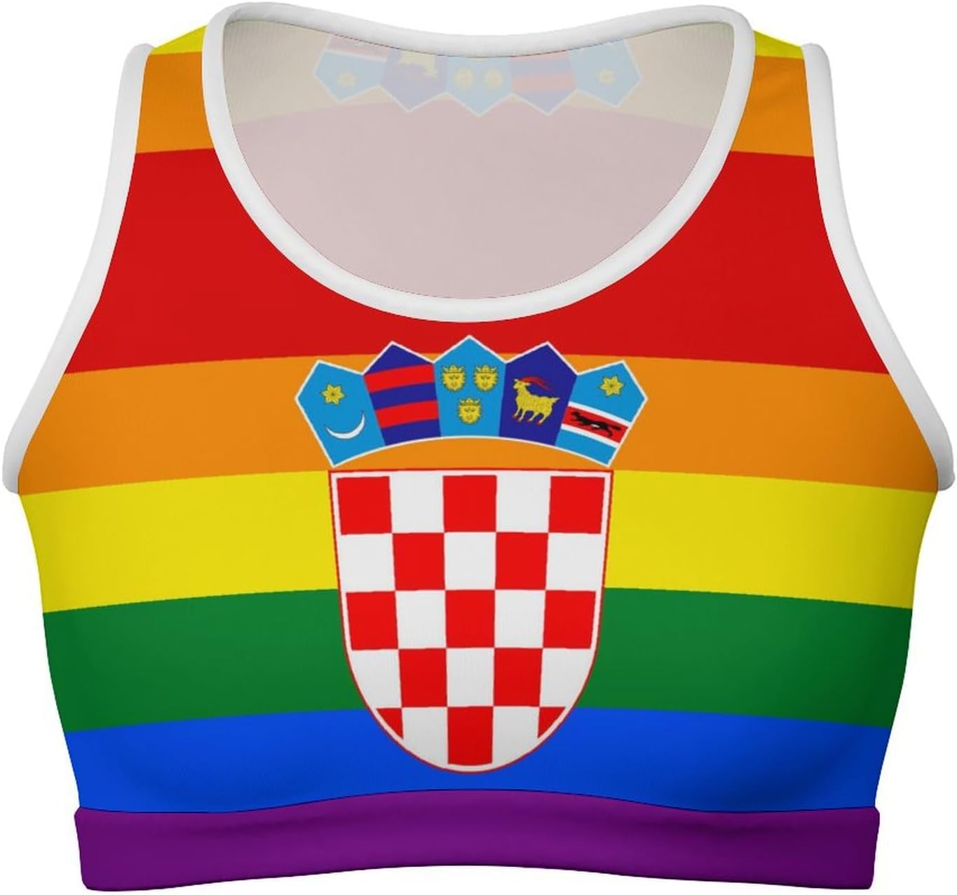 Zakqeik Womens Virgin Islands Flag Tank Tops Workout Cropped Cute Summer Camisole Sleeveless Tops