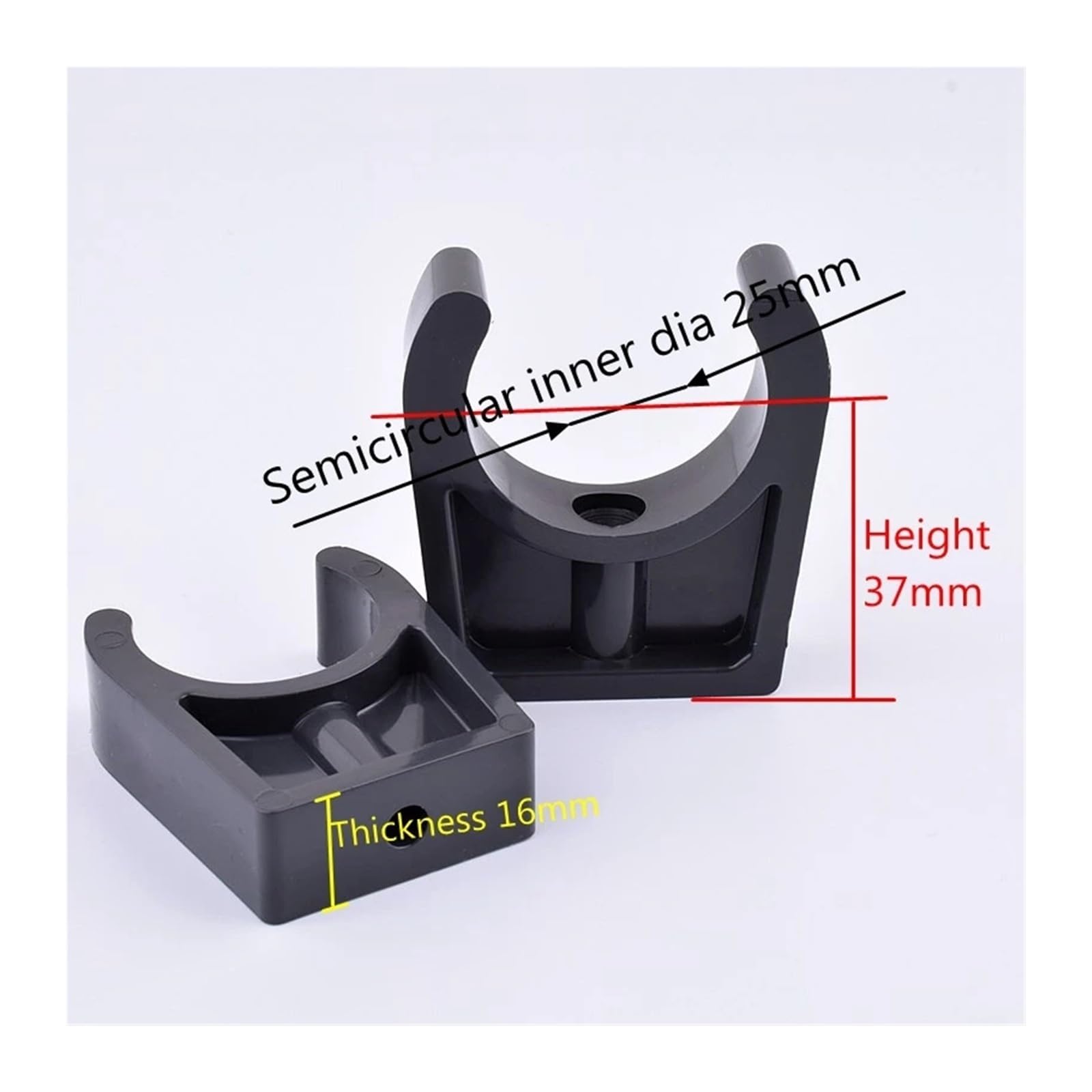 Fascette per tubi in PVC, Morsetto for tubo dell'acqua in PVC PPR PC PE 20-63mm Confezione da 1-20 pezzi Connettore for irrigazione giardino(Inner Dia 40mm,5pcs)