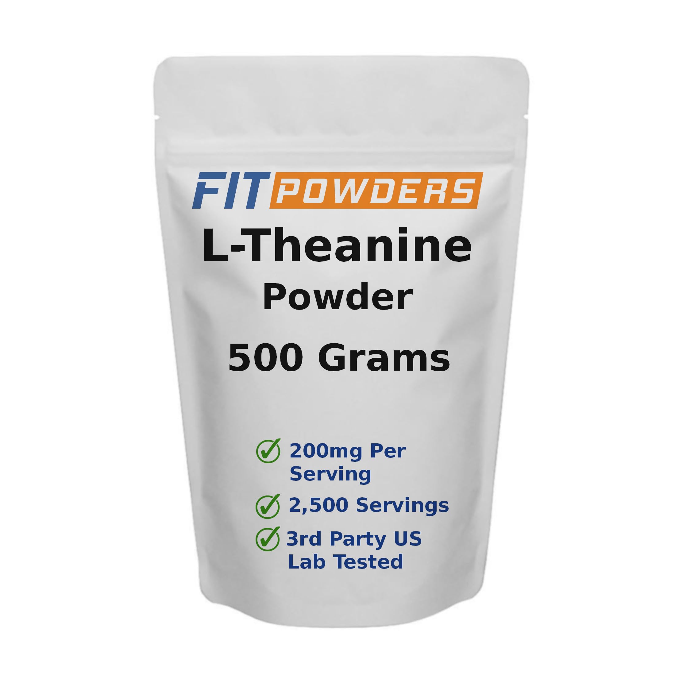 L-Theanine Powder 500g – Pure Supplement, Scoop Included, Non-GMO, Vegan, Gluten-Free