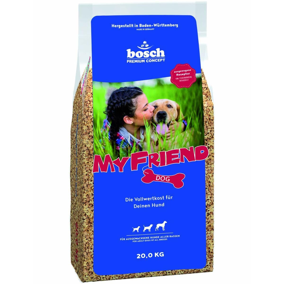 bosch My Friend Kroketten | Hundefutter für ausgewachsene Hunde aller Rassen | 20 kg