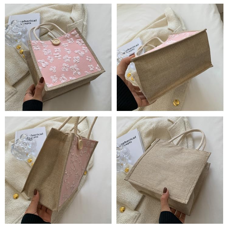 Bolso pequeño tote bordado para mujer miniatura 4