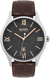 Orologio Analogico Quarzo Uomo con Cinturino in Pelle, 1513484