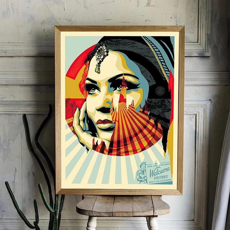 Affiche Shepard Fairey Vintage 50x70cm | Toile Peinture pour Décoration Maison