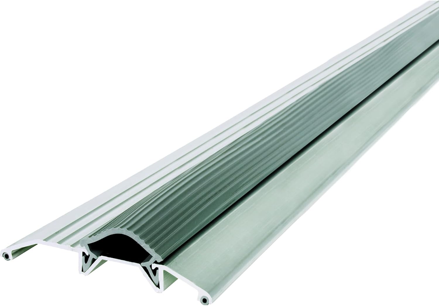 M-D Building Products 08102 3-3/4 in. x 3/4 in. x 36 in. Silver Aluminum and Vinyl Heavy-Duty Low-Profile Threshold No Size