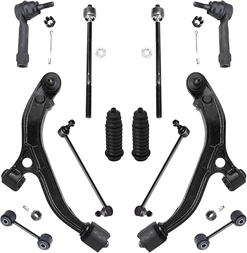 Miniatura 36 de Detroit Axle - Kit de suspensión delantera FWD de 12 piezas para Toyota Matrix Pontiac Vibe 2003 2004 2005 2006 2007 2008, 2 brazos de control