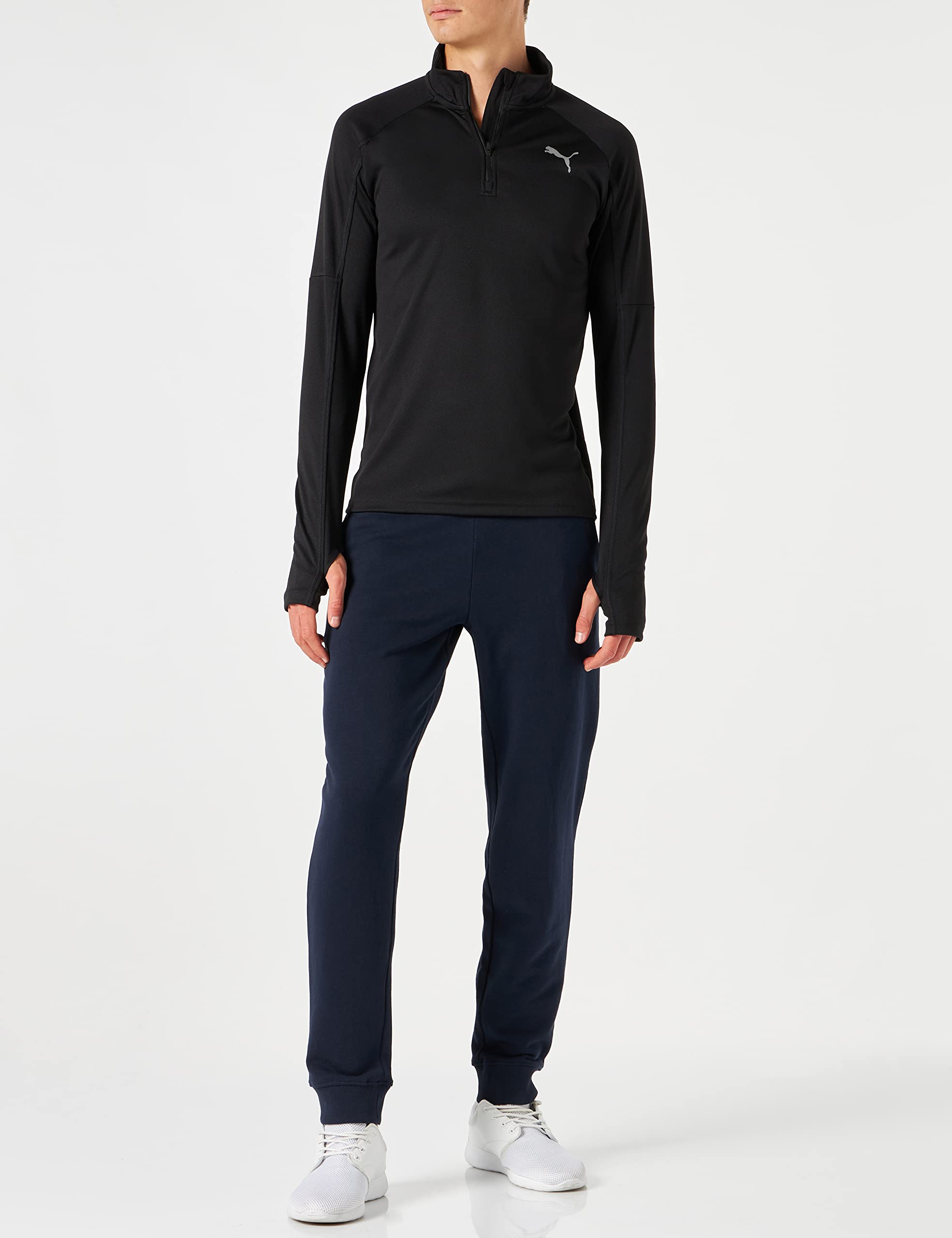 PUMA Pulower Mężczyźni Run 1/4 Zip Ls Tee M