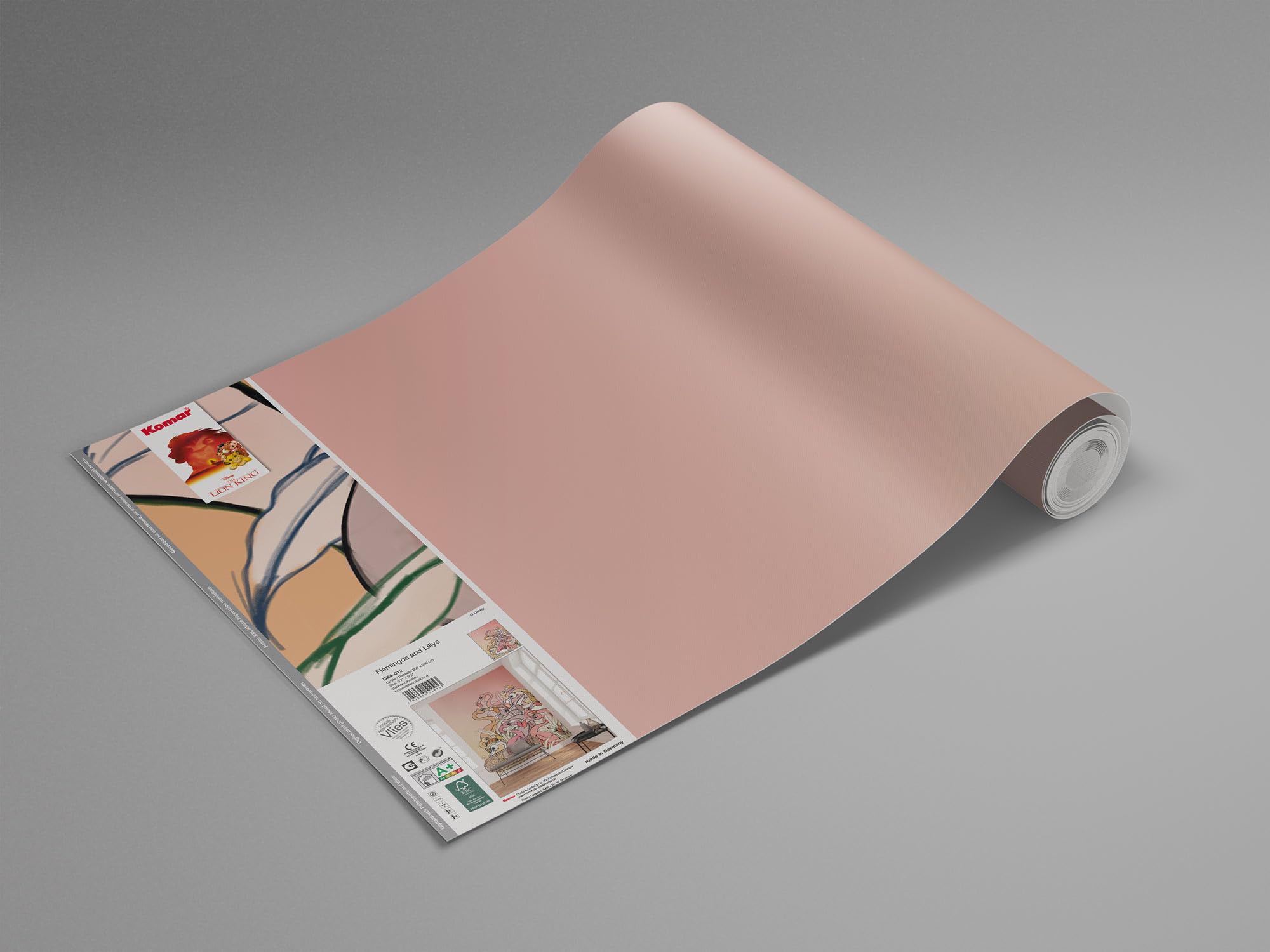 Komar DX4-012 Non-Woven Photo Wallpaper Flamingos and Lillys Size: 200 x 280 cm (Width x Height), Rail Width 50 cm - Image 4