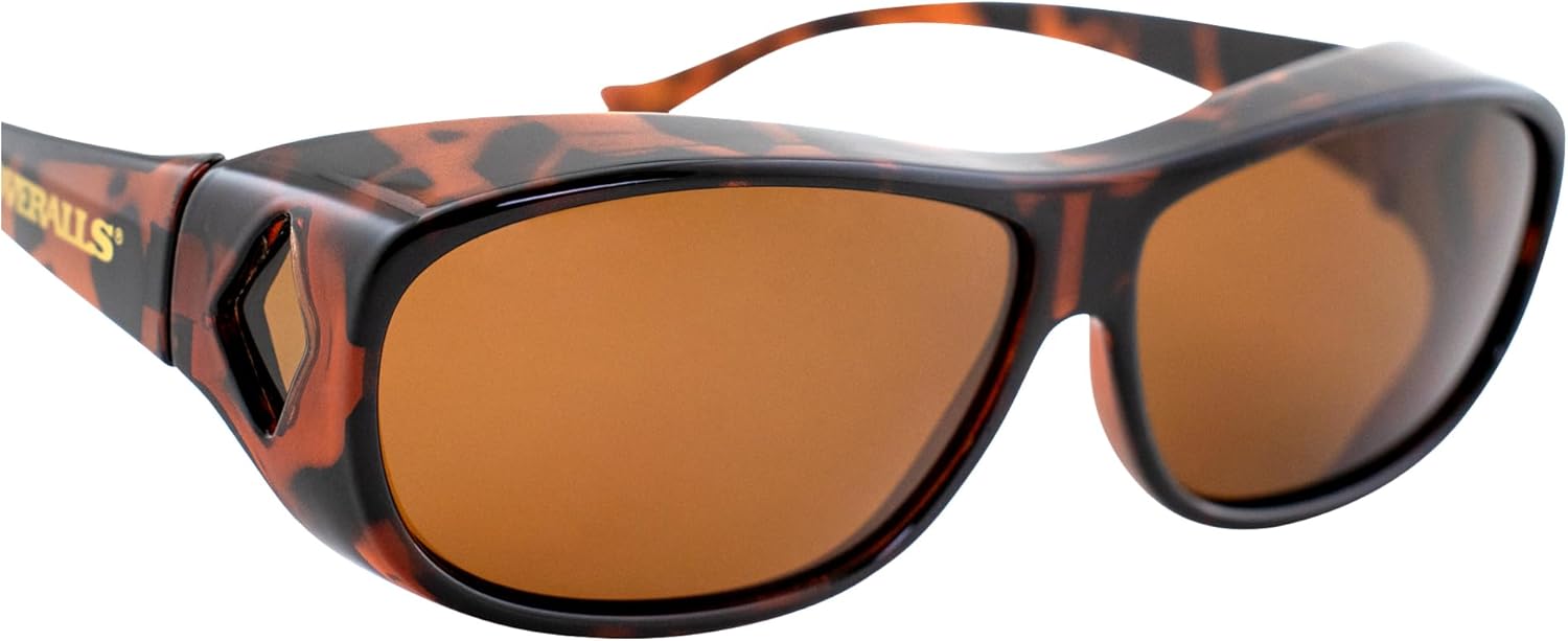 Overalls Sunglasses with Polarized Tortoise and Brown Lens - Image 6