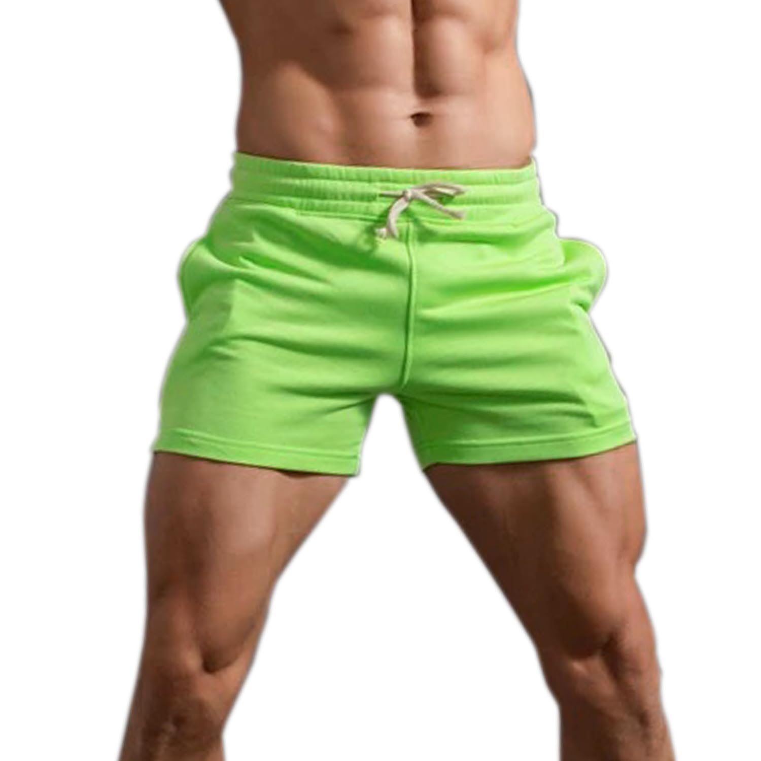 Men 5 5 7 Inch Cotton Sweat Shorts Men Cotton Workout Short with Pockets