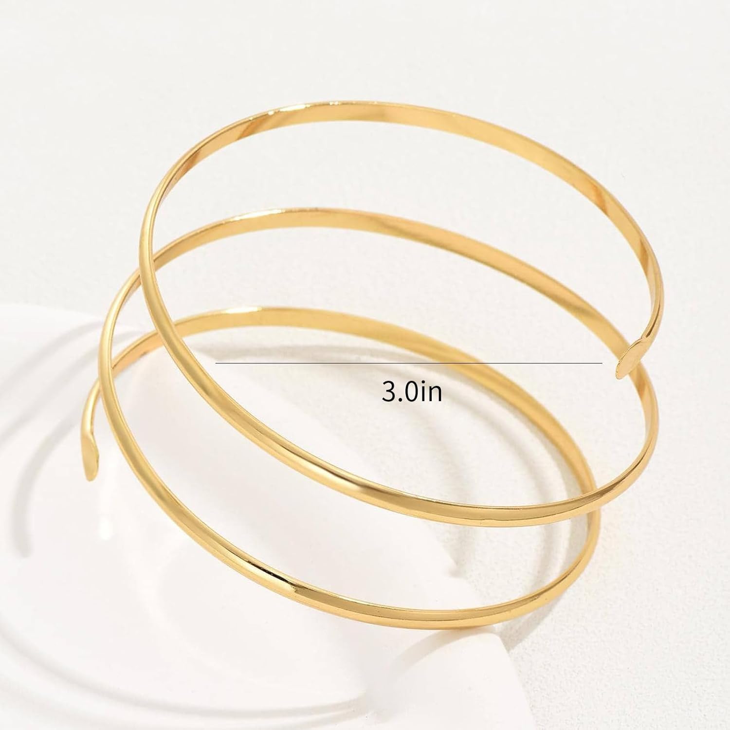 Dcfywl731 Arm Cuff Bracelet for Women Adjustable Upper Arm Jewelry Gold Cuff Bangles Bracelet Minimalist Jewelry Trendy Stuff Gifts - Image 6