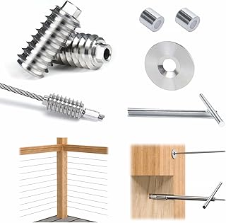 [Patent] Muzata 20 Pack 1/8" Invisible Cable Railing Kit Hardware Swage Lag Screw Hidden