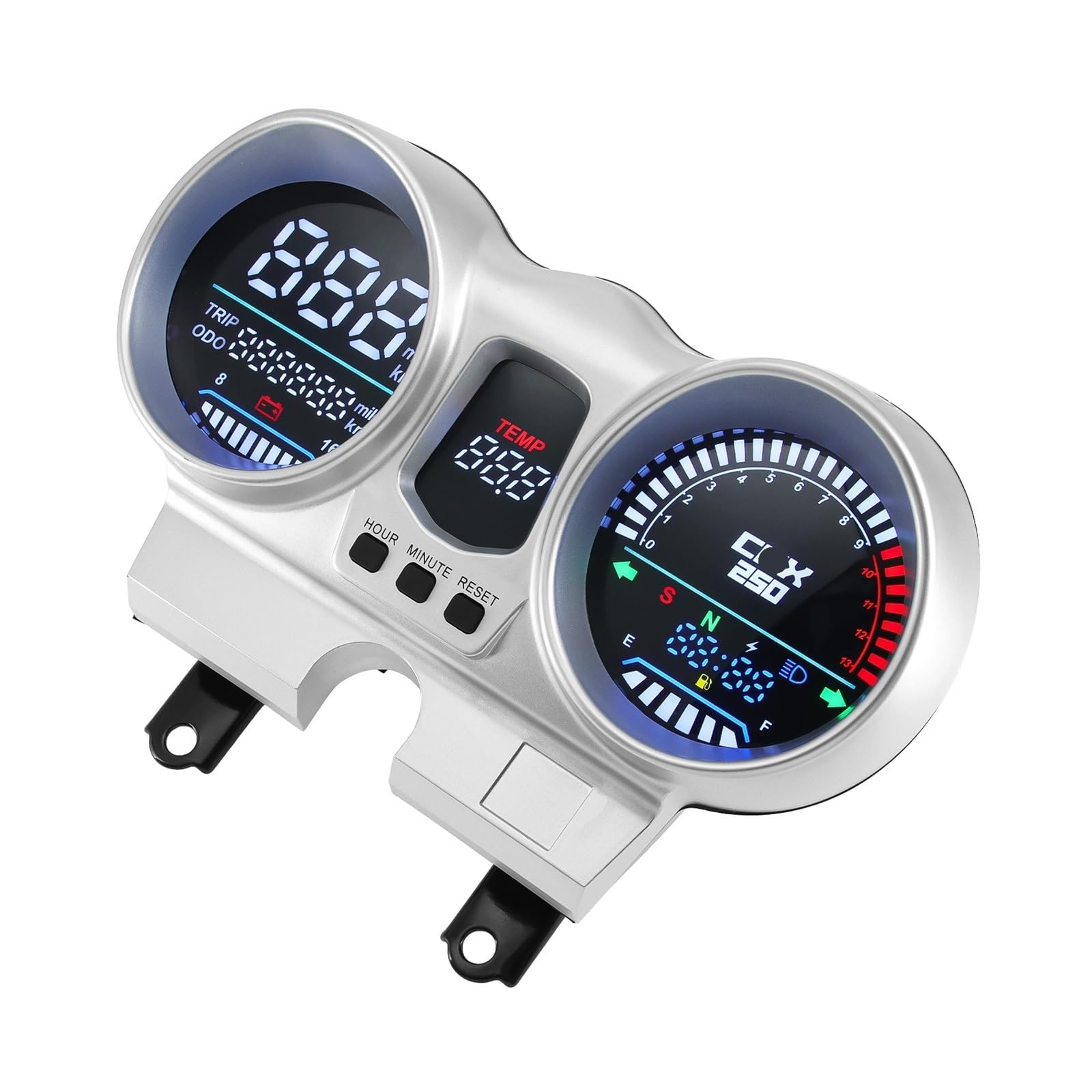 digital odómetro para motocicleta, tacómetro, HD, 12 V para