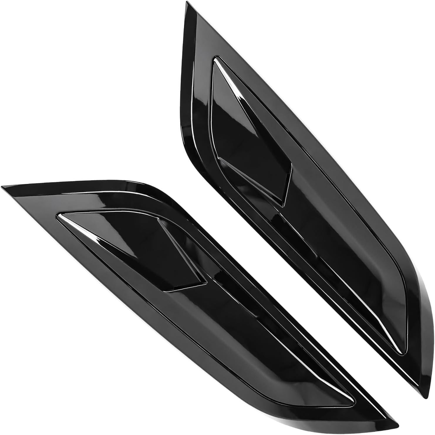 Engine hood side vents decoration ABS Black Body Anti-Scratch Protection Cover Trim Kit Compatible with 2020-2025 Land Rover Defender 90 110 130 Decoration Armor Sticker Trim Exterior Accessories