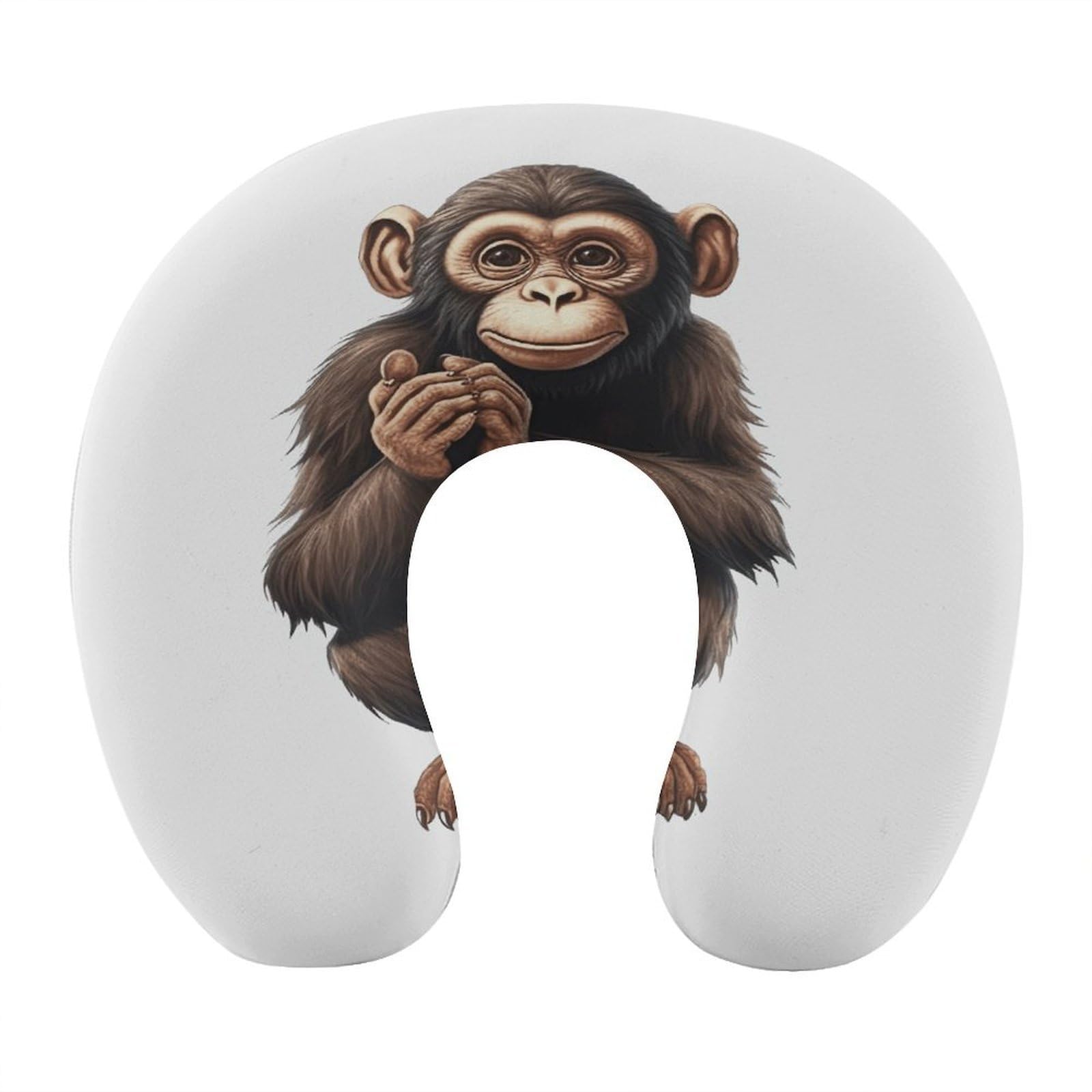 Btcowzrv Style Sitting Monkey U Shaped Neck Pillow Travel Pillows