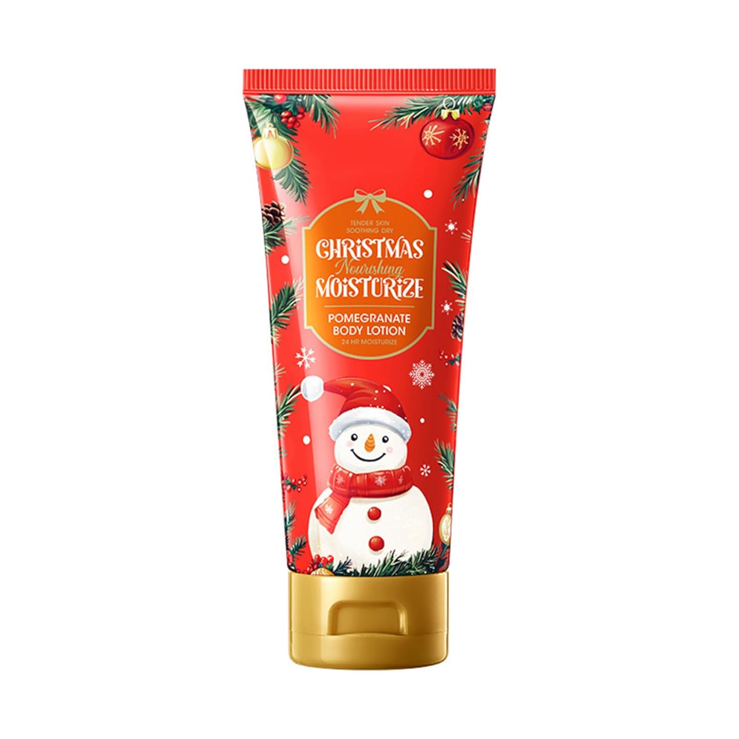 JanJean Christmas Body Lotion with Pomegranate Shea and Coconut Cream for Nourishing Hydration Red Pomegranate One Size