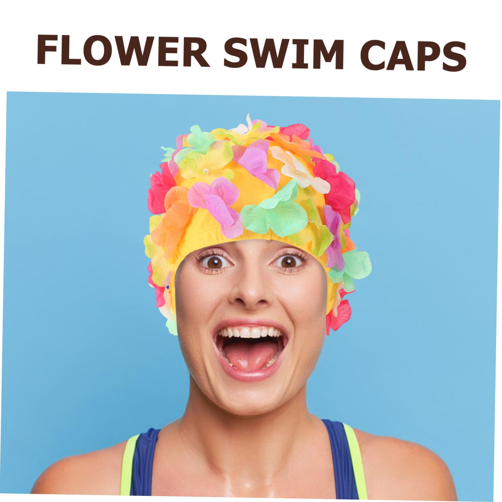 Mipcase Gorro de Natación Elástico Mujer Cómodo y Transpirable el Cabello Natación