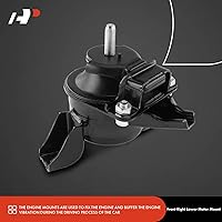 Vista 6 de A-Premium Kit de montaje del motor y montaje de la transmisión compatible con Hyundai Sonata 2006 2007 2008 L4 2.4L, juego de 4