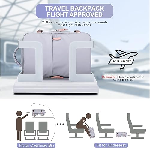 Miniatura 8 de Mochila casual de viaje, Púrpura claro, Mochilas Daypack