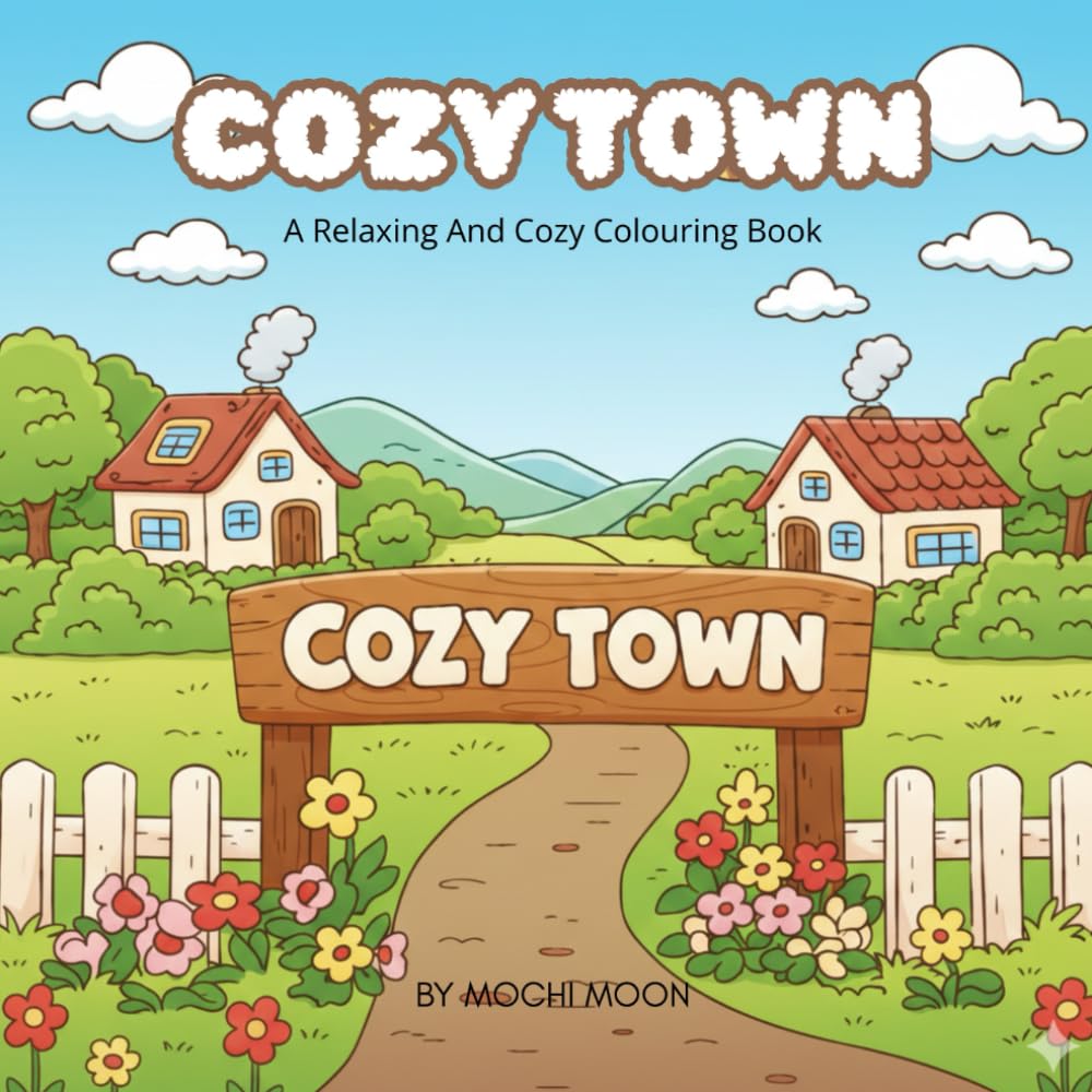 COZY TOWN: RELAXING AND COZY COLOURING ADVENTURE