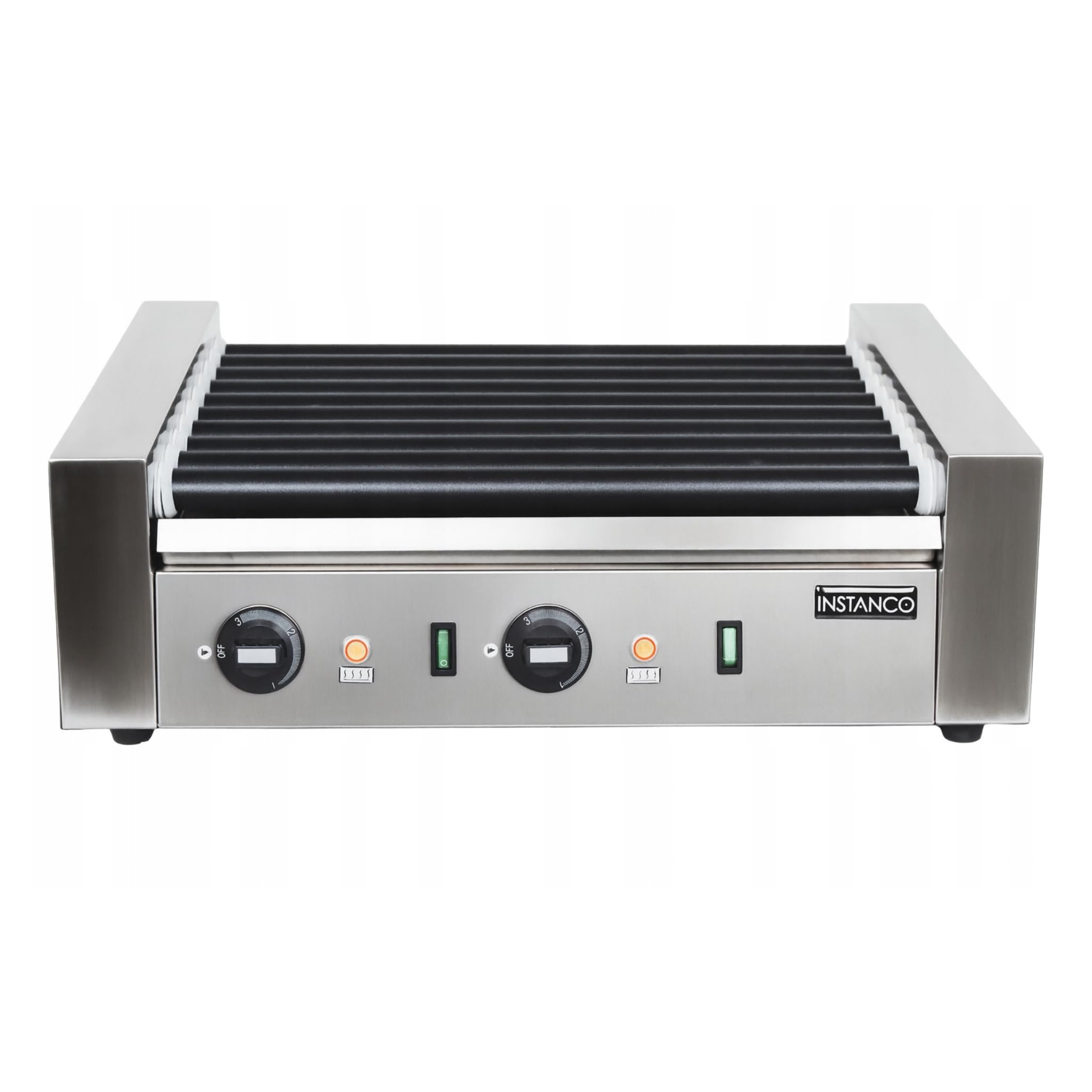 I-ROL.10T Opiekacz Rolkowy | 10 Rolek, Powierzchnia Teflonowa, Dwie Strefy Grzewcze, 50-300°C, 1,5 kW