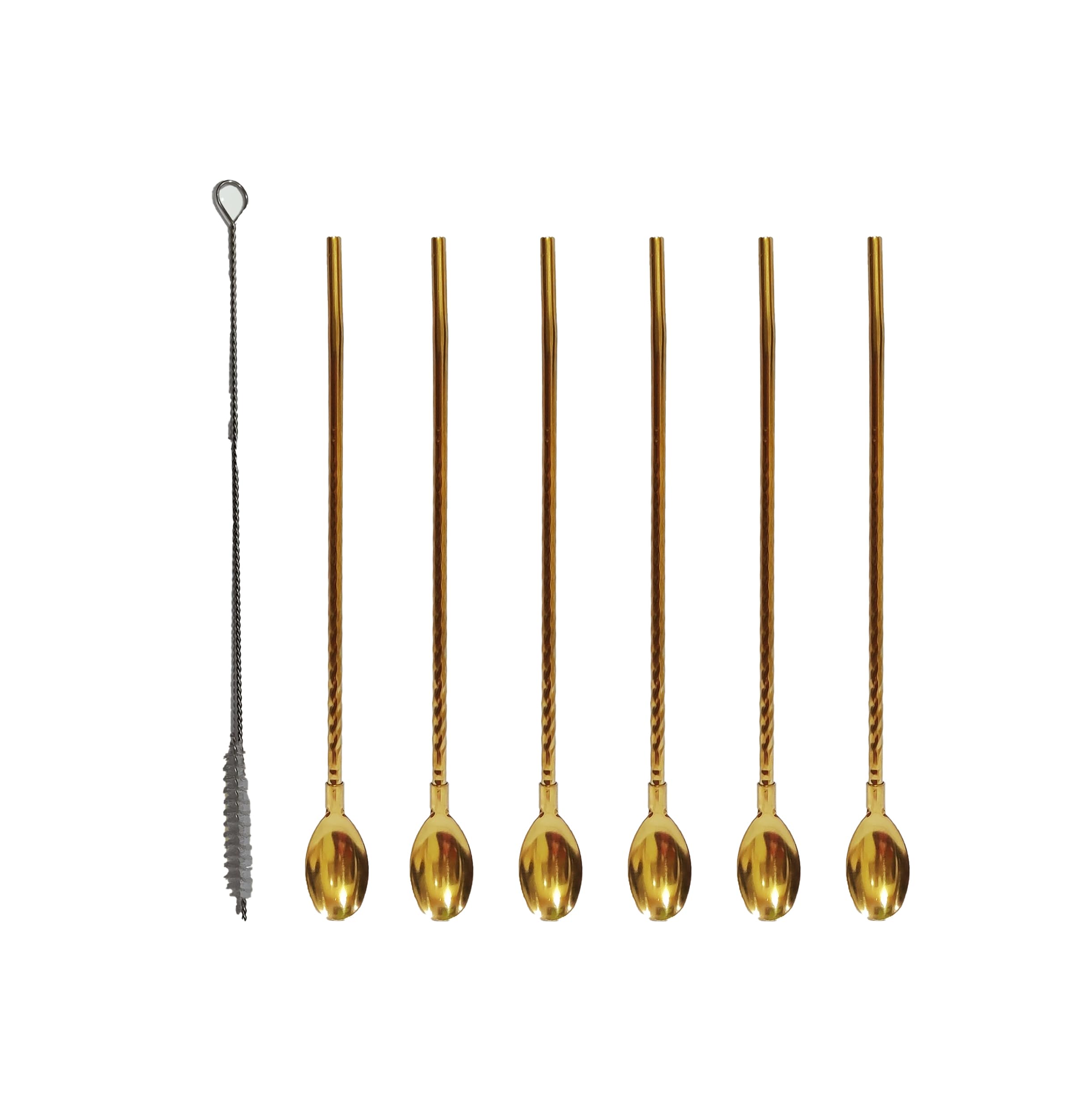 See full amazon price history chart for BITONA® 6 Piece Reusable Stainless Steel Gold Colour Drinking Straws (6 Bend Straws Cum Spoon with 1 Cleaning Brush) BITONA® 6 Piece Reusable Stainless Steel Gold Colour Drinking Straws (6 Bend Straws Cum Spoon with 1 Cleaning Brush) (B0CPM1WZMV) Amazon Price History, Amazon Price Tracker