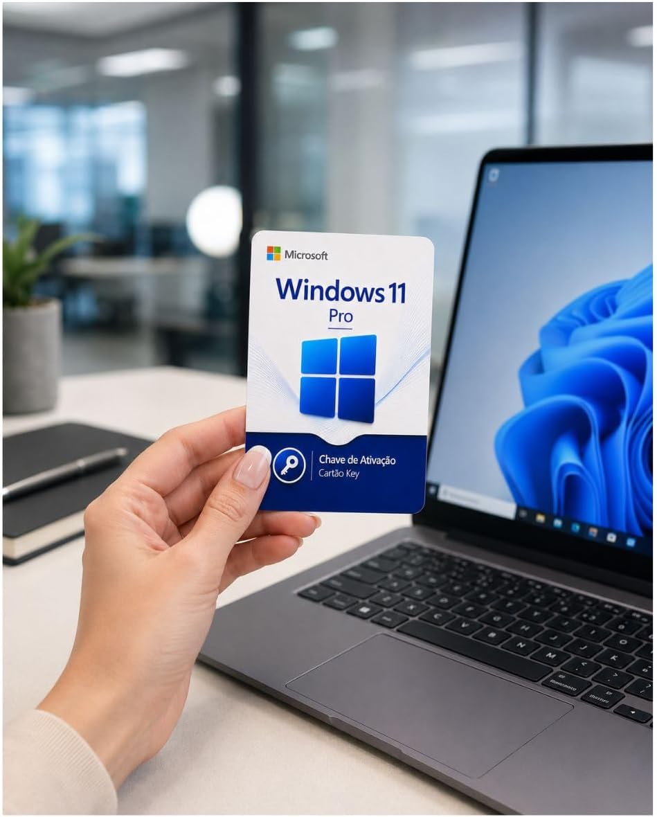 Microsoft Windows 11 Pro, 32/64 Bits, Licença Original com NFe - Cartão Físico - FQC-10572 | Cartão físico Microsoft Windows 11 Pro, 32/64 Bits, Licença Original com NFe - Cartão Físico - FQC-10572 | Cartão físico