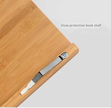 Portable Table Foldable Multifunctional Reading Shelf, Height-adjustable Portable Desk, Laptop Desk With Book Holder/Book Bezel (Size : 38.5x28cm)