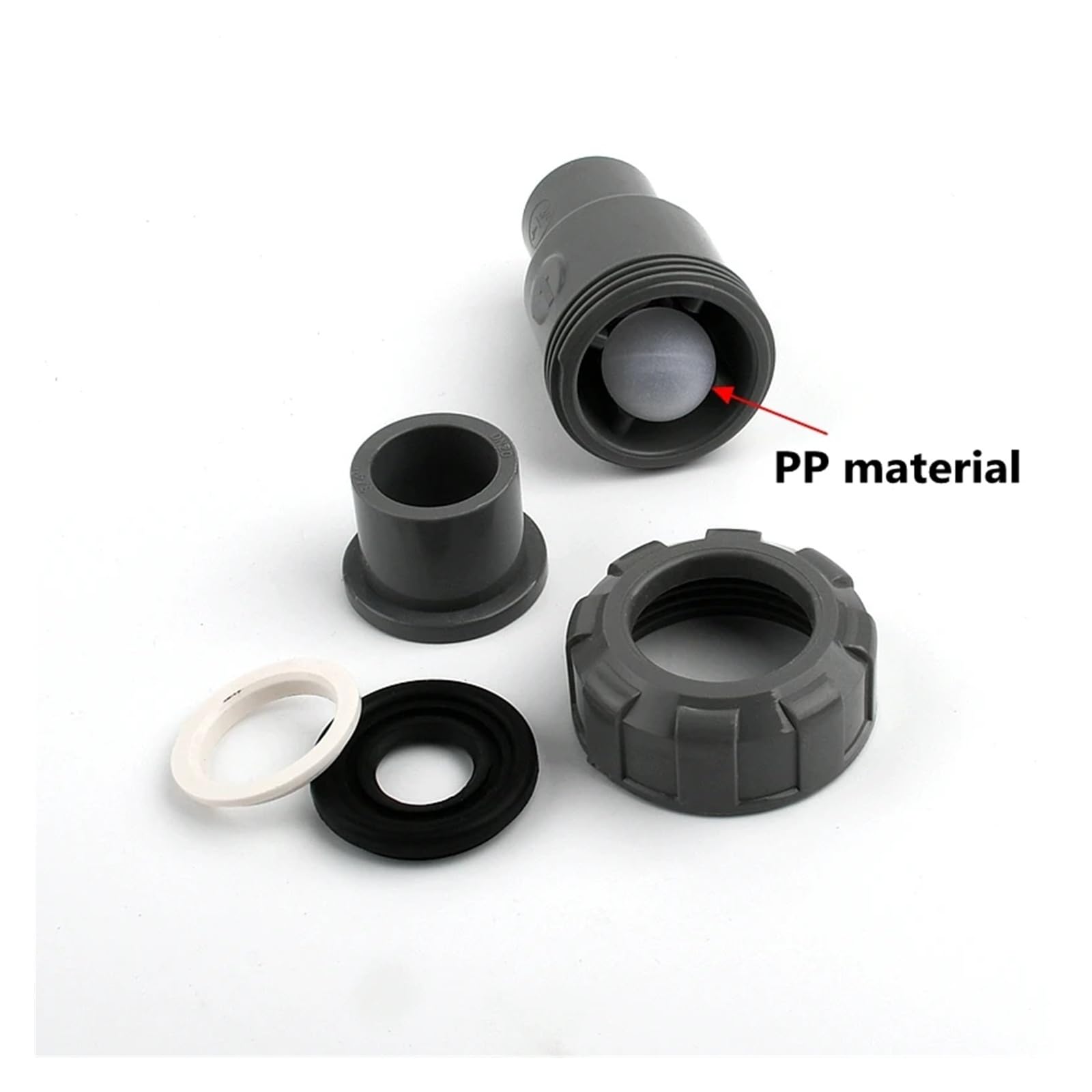Válvula de retención de Bola de UPVC(Dark Gray,40mm)
