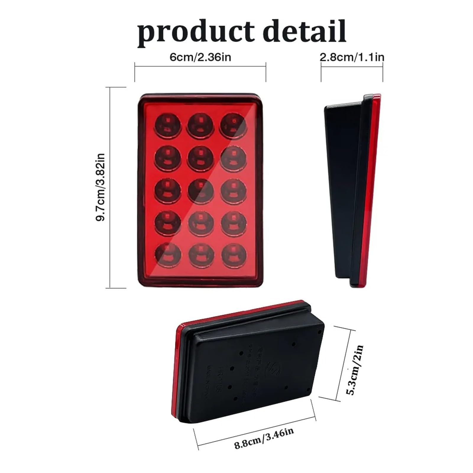 SANCAK Tercera Tercera Luz De Freno Luces Traseras LED 12V Estilo F1 15LED Piloto Freno Flash Automático Advertencia Señal Seguridad Parada Inversa Para Coche SUV
