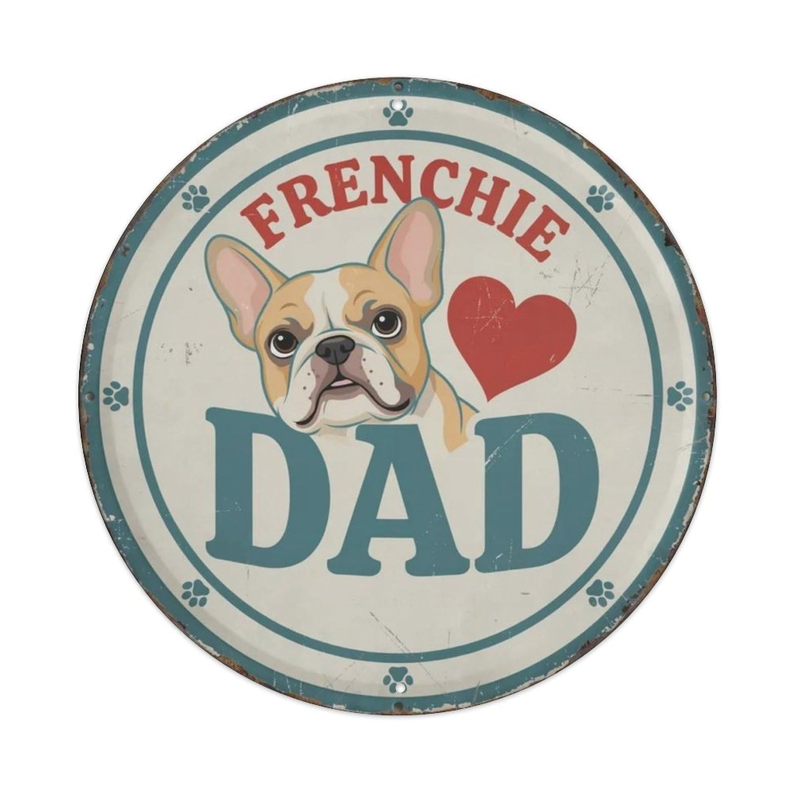 Bunny Dad Metal Tin Sign Plaque