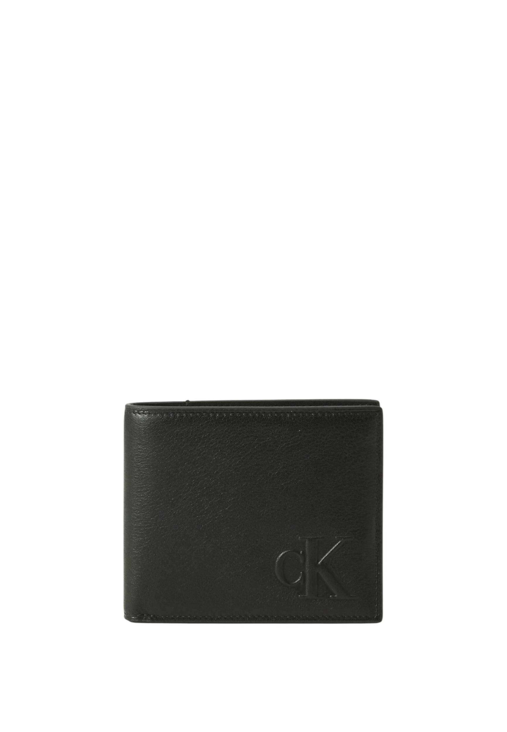 Calvin Klein Bold Ck Ew Billfold W/Coin UB1 - Black One Size