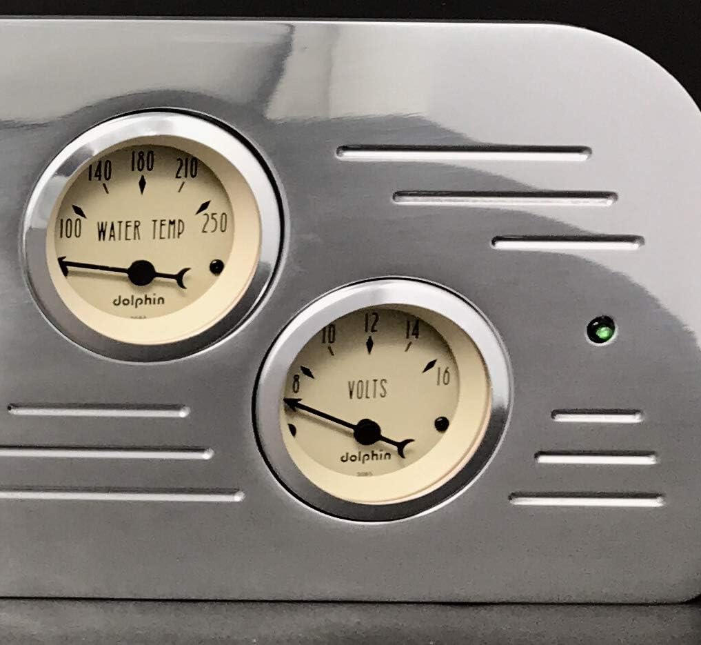 Dolphin Gauges 1961 GMC Truck 6 Gauge Dash Cluster Panel Set Mechanical Tan
