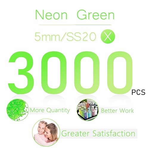 Vista 114 de 3000 diamantes de imitación de resina Peacok AB de 0.197 pulgadas para manualidades, diamantes de imitación de gelatina AB verde oscuro AB a granel