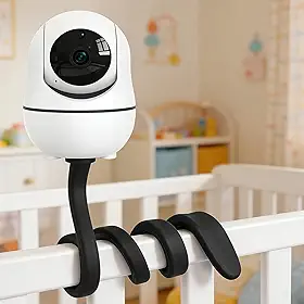 Suporte giratório flexível para câmeras de segurança internas e externas, inversamente compatível com Ring, Blink, Eufy, Google Nest, Wyze e outras câmeras (preto, 42,5 cm)