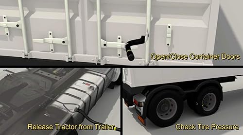 Miniatura 5 de Herramienta de seguridad Opnbar, 3 herramientas para camionero en 1 barra de palanca, golpe de neumáticos y liberación de enganche de 5 rueda,