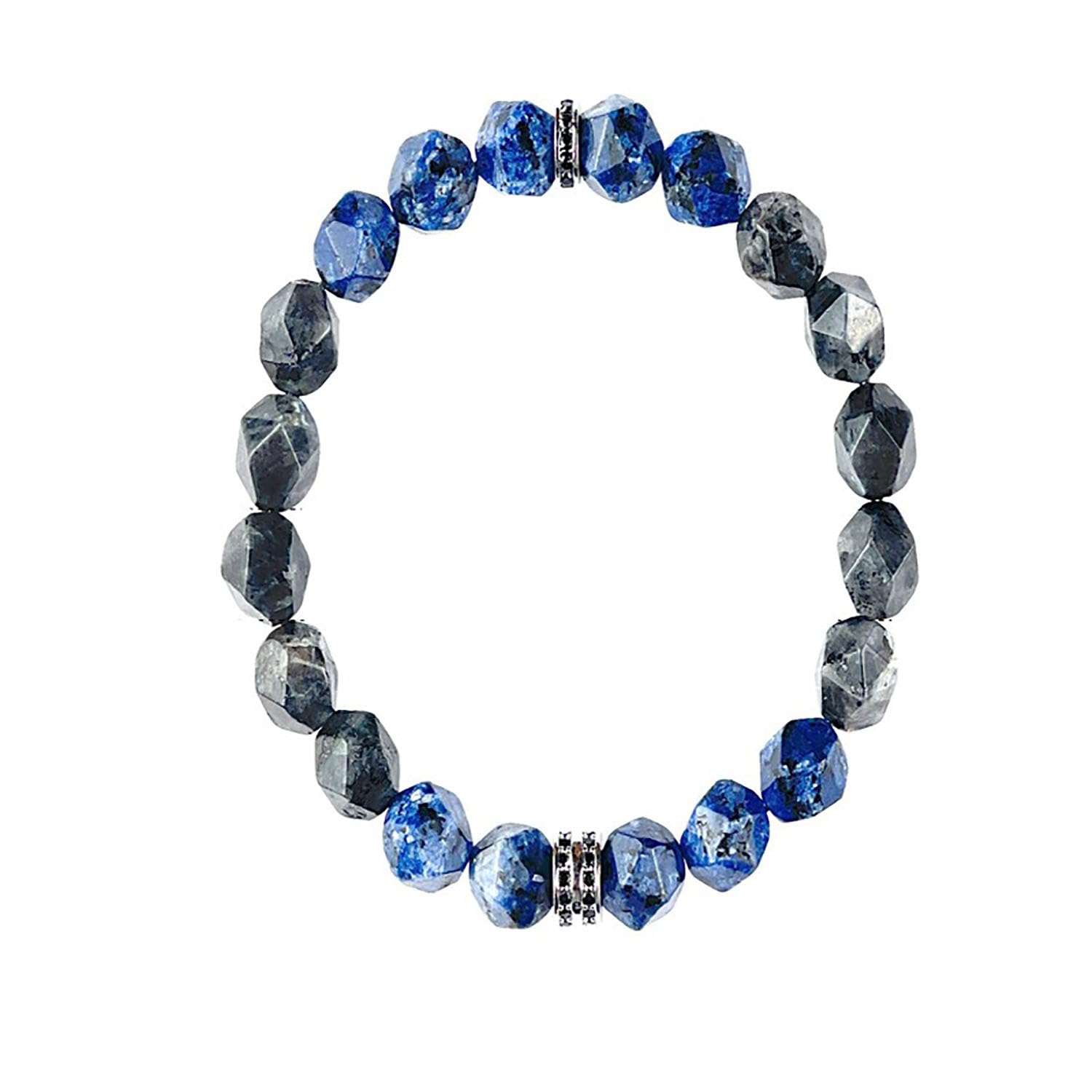 Herren Perlen Armbänder Rauten Heilung Kristall Stein Stretch Starry Night Armband Stress Relief Armbänder