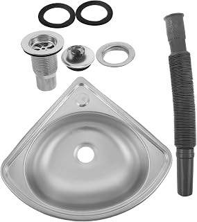 SWOOMEY Lavabo Triangular Ultrapequeño Fregadero De Inoxidable De Fregadero Para Autocaravanas