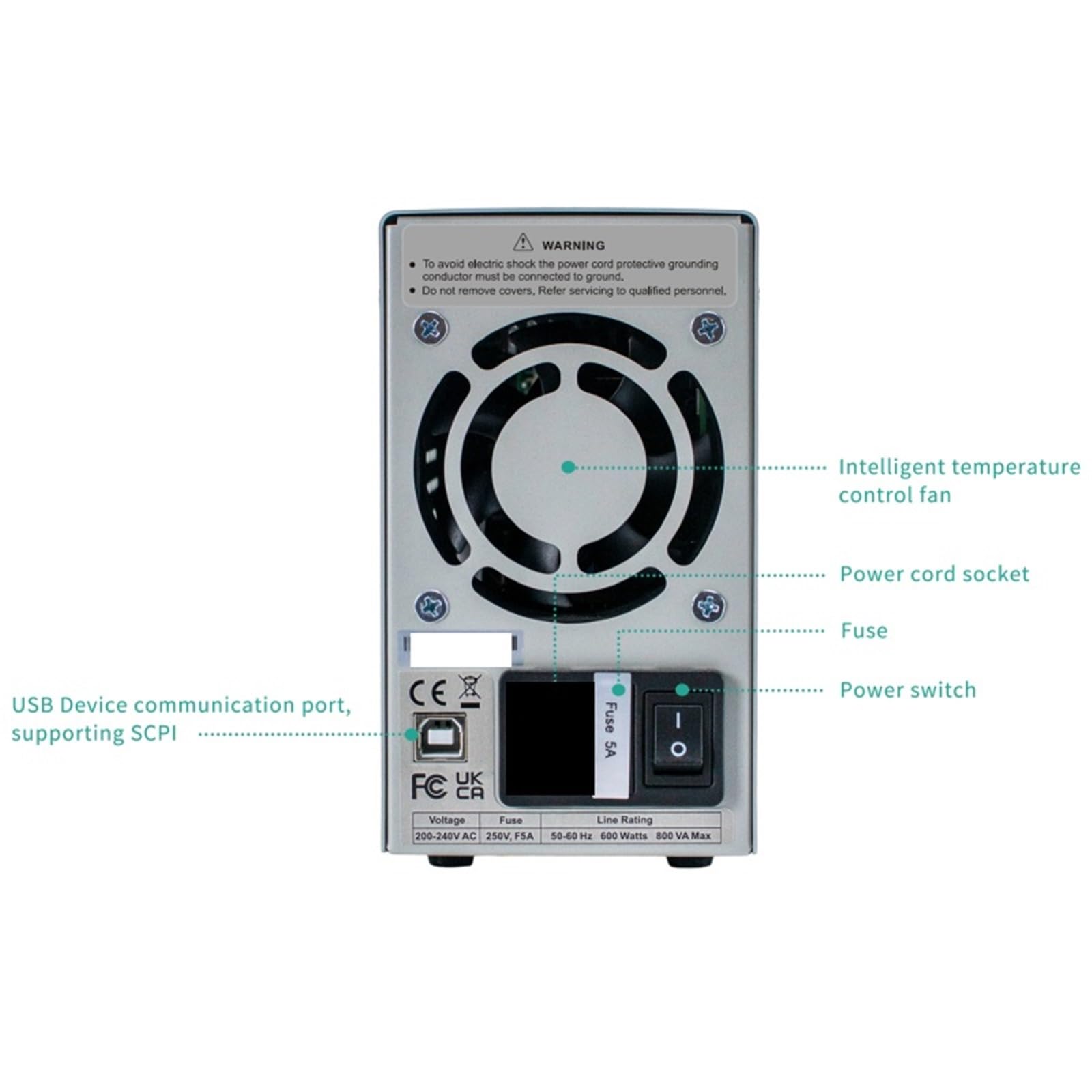 SPM3051 Programmierbares Labornetzteil Tisch-Gleichstromnetzteil mit Multimeter geregeltes Netzteil, Spannungsgetriebe