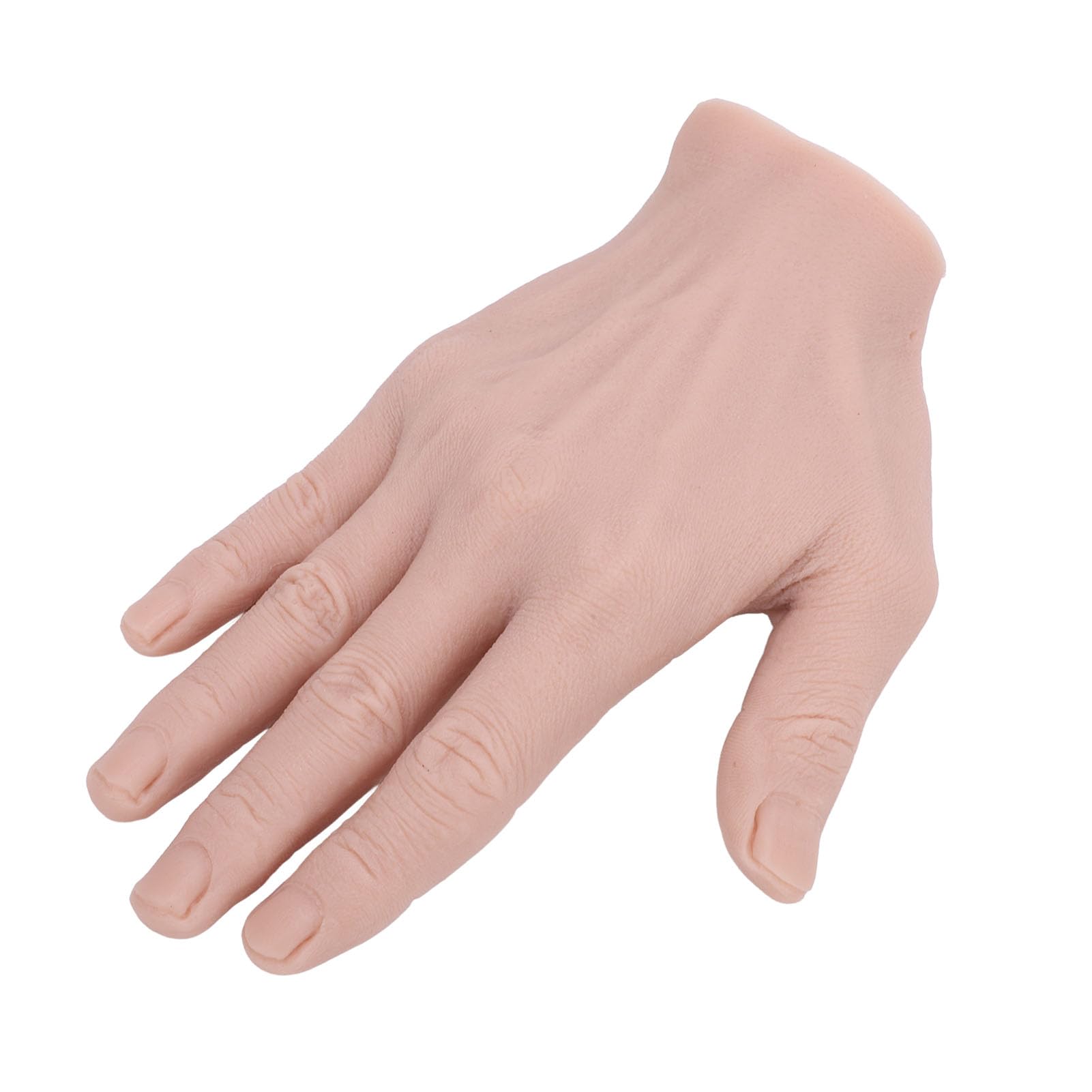 Cosiki Silikon-männliche Hand, Realistische, Biegbare Requisite für Malübungen, Wiederverwendbares Simulationshandmodell für Festival-Requisiten (Rechte Hand)