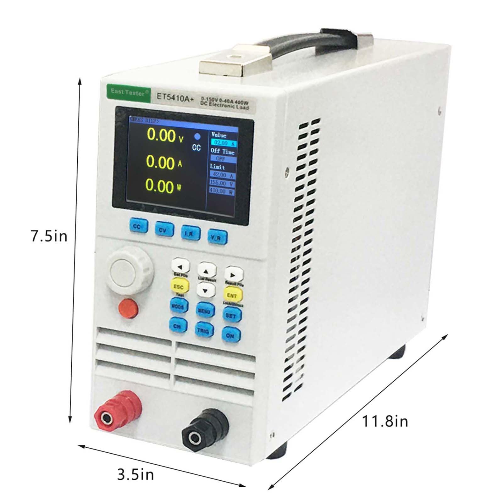 ET5410A+ 400W Programable DC Electronic Load Tester, 0-150V 0-40A, High-Precision Battery Capacity Load Detector, Constant Current/Voltage, USB Interface for Power Supply & Charger Testing