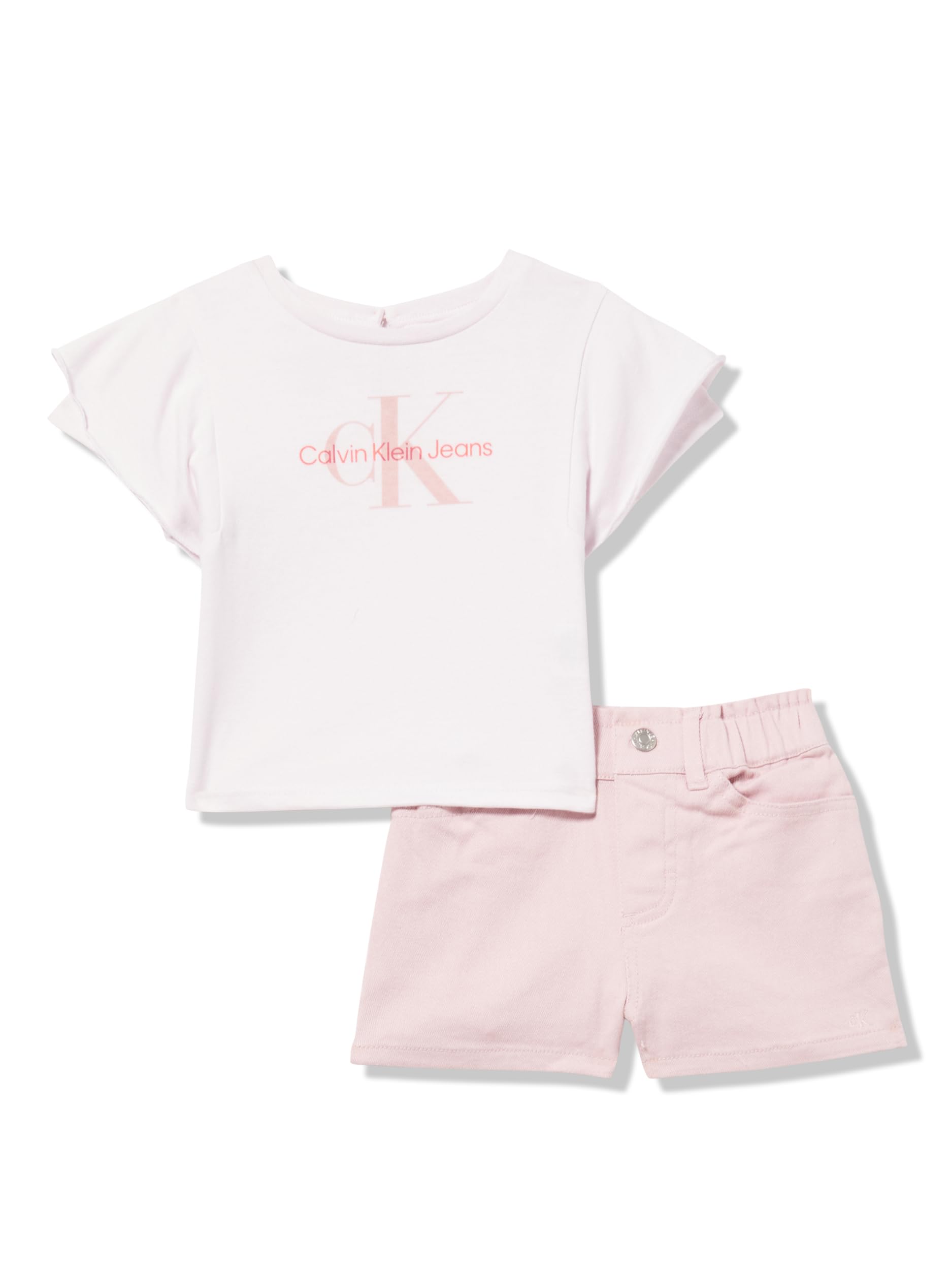 Calvin Klein girls 2pc Short Set