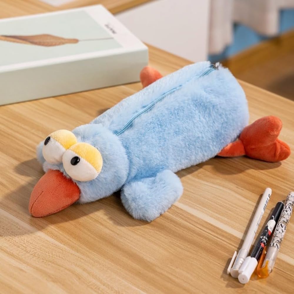 Amazon | ペンケース ぬいぐるみ ステーショナリー 筆箱 (カワウソ