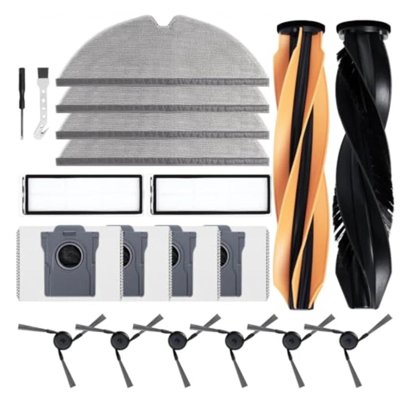 Compatibile con DREAME, D20 Plus Spazzole Filtri Panni Sacchetti Kit