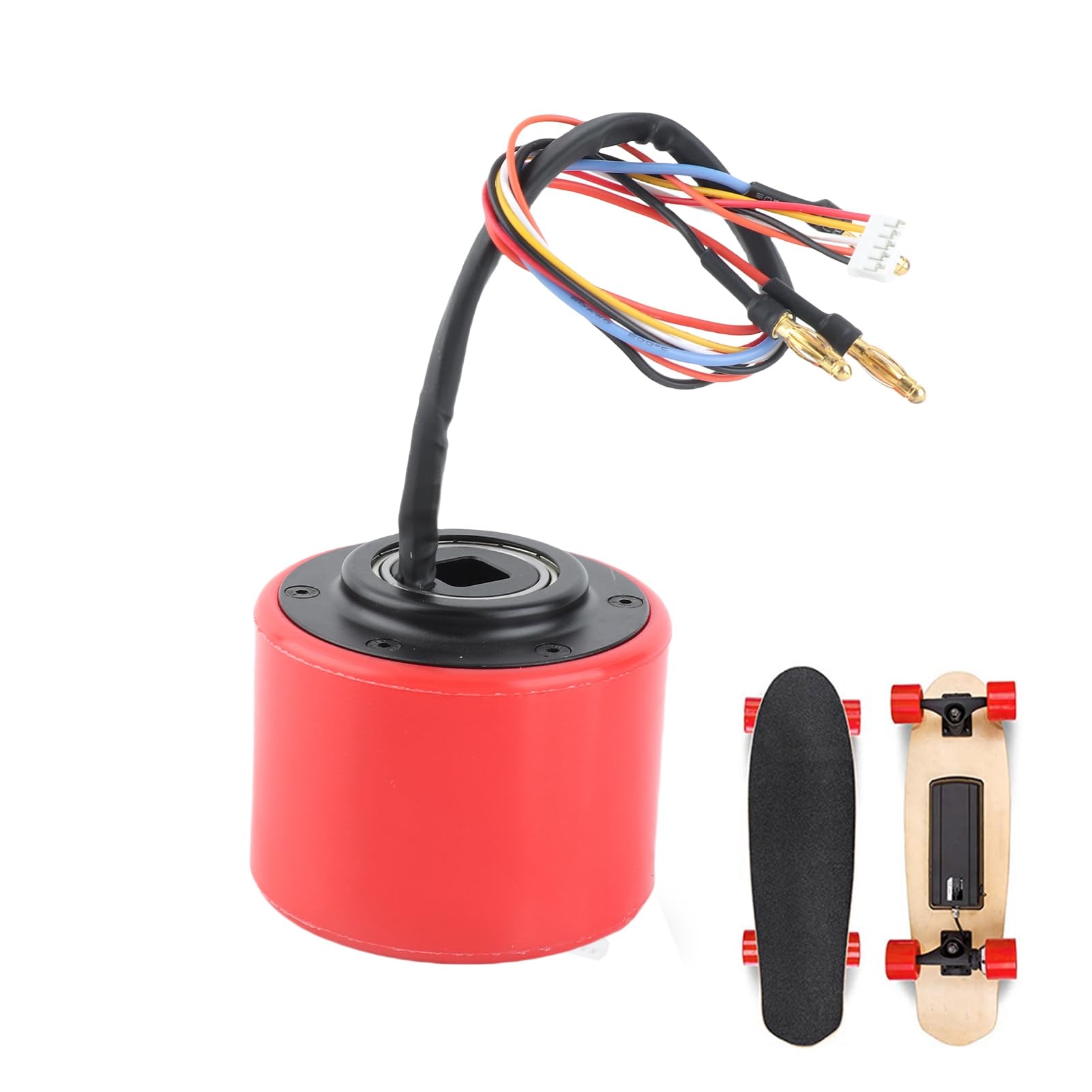 MAGT Roue Moteur de Moyeu de Skateboard Électrique, 70mm 150W 24V 36V Roue de Moteur de Moyeu Sans Balai pour Longboard Électrique DIY Mini Scooter