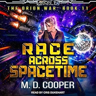 Race Across Spacetime Audiolibro Por M. D. Cooper arte de portada