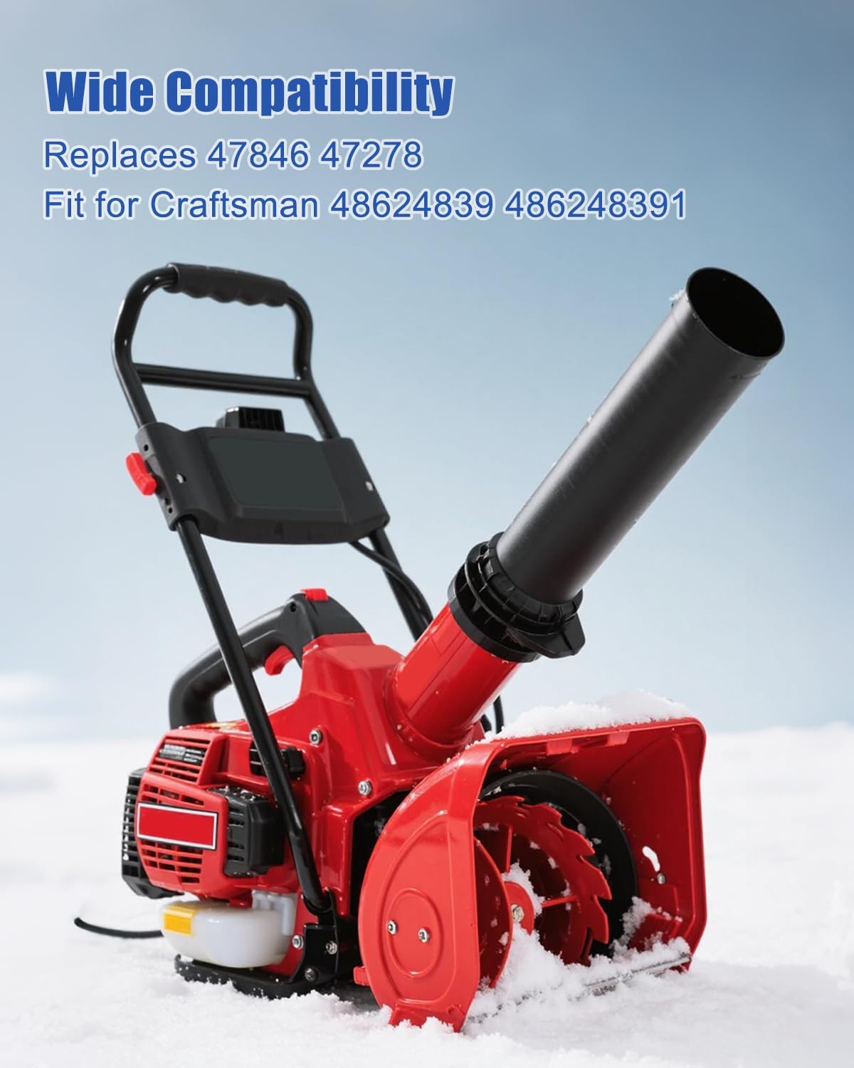 OCHIKI Snow Blower Belt Compatible with Craftsman 48624839 486248391 Husqvarna LST42B LST42C, Snowplow Deck Belt 5/8 Inch × 114 Inch Replace 47846 47278